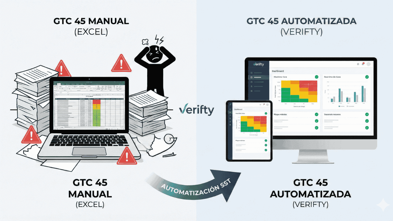 Imagen de portada para Cómo automatizar la Matriz de Riesgos (GTC 45) sin morir en el intento