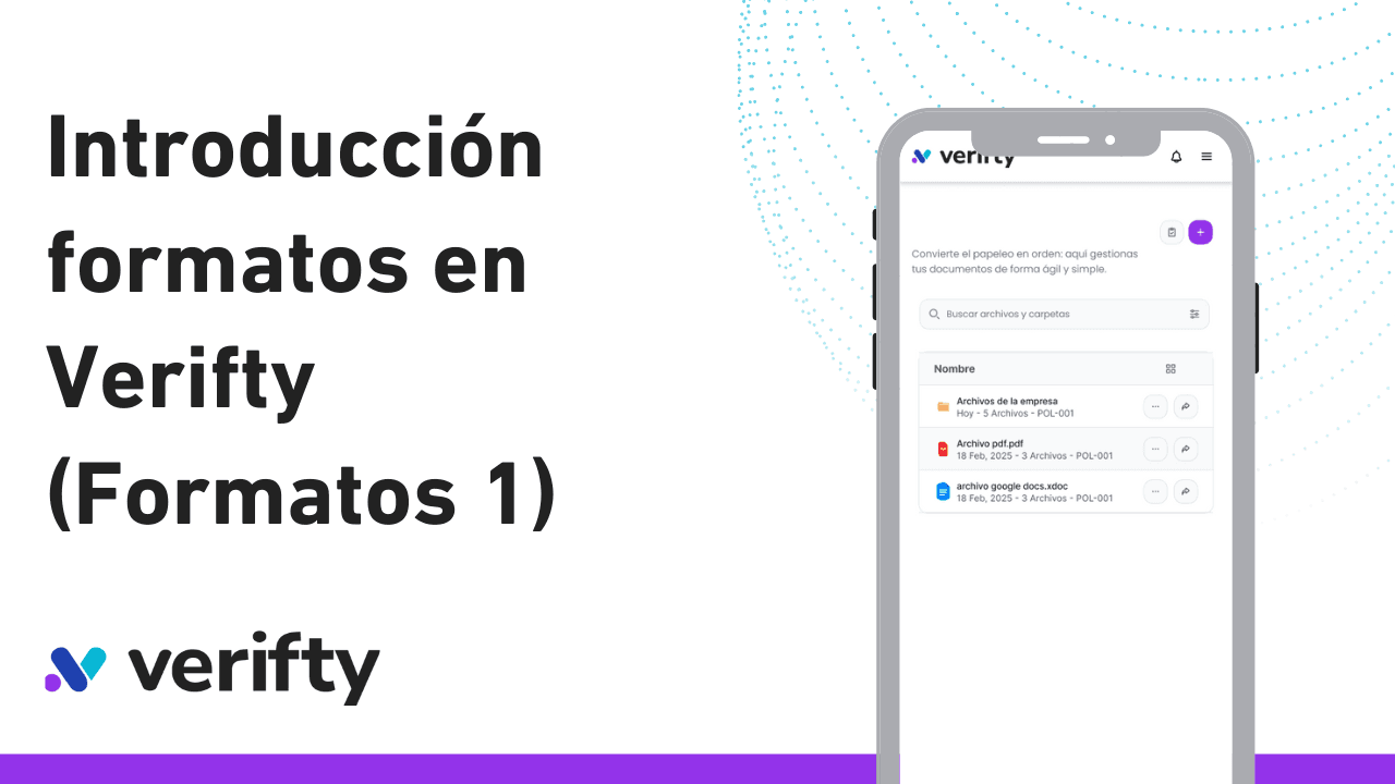 Introducción a formatos en Verifty